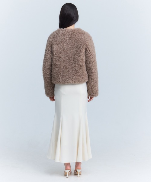 EIMY ISTOIRE(エイミーイストワール)の「French poodle fur リボンジャケット(その他アウター・レディース・ブラウン/ブラック/アイボリー/ピンクベージュ・F)」の18枚目の写真