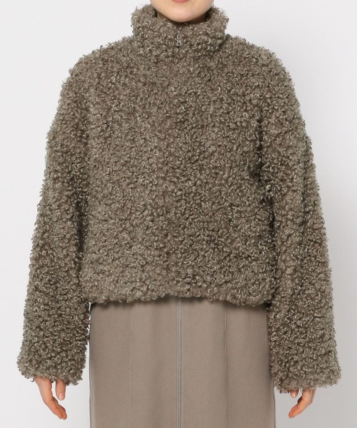 mysty woman（ミスティウーマン）の「プードルファーブルゾン  126026（ブルゾン・レディース・モカ/ブラック/オフホワイト・FREE）」の16枚目の写真