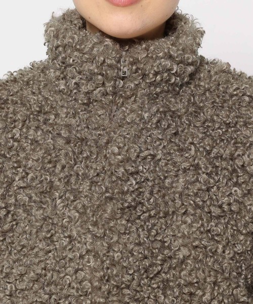 mysty woman（ミスティウーマン）の「プードルファーブルゾン  126026（ブルゾン・レディース・モカ/ブラック/オフホワイト・FREE）」の19枚目の写真