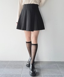 サイドプリーツミニスカパン