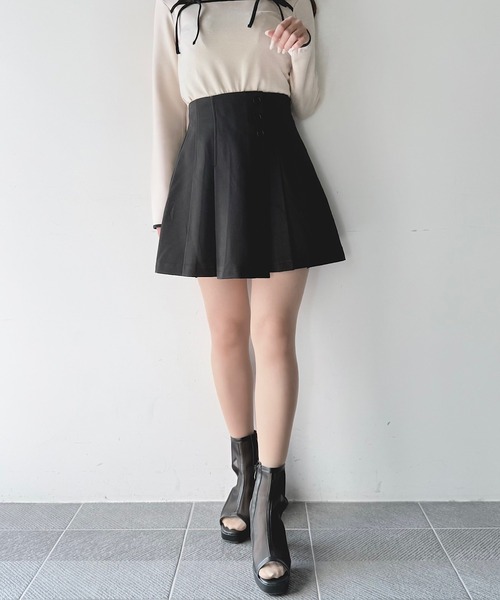 サイドプリーツミニスカパン（スカート）｜NOMAE（ノーマエ）の