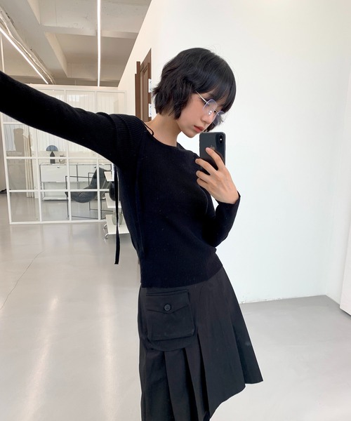 【2024A/W新作アイテム】 【ベルトポケット取り外し可能】【ウエストゴム仕様】ベーシックプリーツセミロングスカート（スカート）｜UNE MANSION（ユヌマンション）