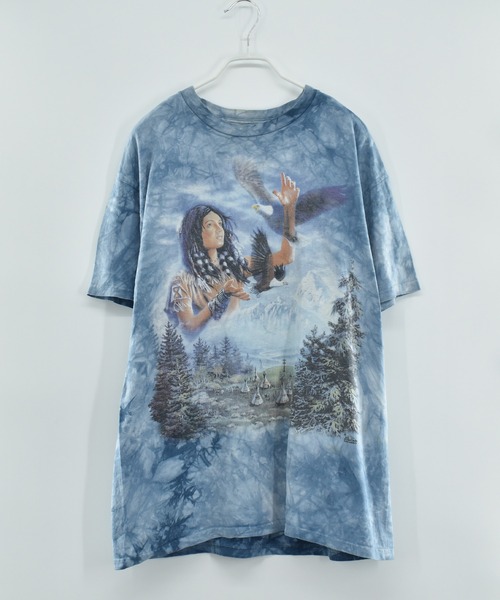 THE MOUNTAIN(ザマウンテン)の「【ヴィンテージ古着】90's THE MOUNTAIN イーグル タイダイ Tシャツ(Tシャツ/カットソー・メンズ・ブルー・LARGE)」の2枚目の写真