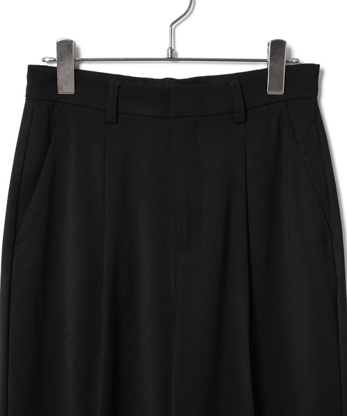 le cercle ADAM ET ROPE'(ルセルクルアダムエロペ)の「【セットアップ対応】タックスラックス(スラックス・レディース・ベージュ/ブラック・FREE)」の13枚目の写真