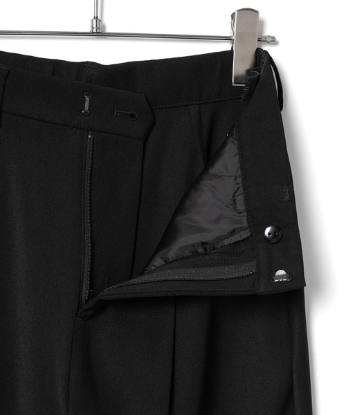 le cercle ADAM ET ROPE'(ルセルクルアダムエロペ)の「【セットアップ対応】タックスラックス(スラックス・レディース・ベージュ/ブラック・FREE)」の15枚目の写真