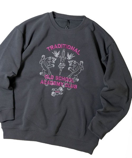 おしゃれスタ(オシャレスタ)の「heavy weight various design sweat shirt/ヘビーウェイト アソート デザイン 裏起毛 スウェットシャツ【IR】 オーバーサイズ メンズ レディース(スウェット・メンズ・グレー系その他/ブラック系その他2/ブラック系その他/ホワイト系その他2/ブラック系その他5/ライトグレー系1/ライトグレー系3/グレー系その他2/グレー系その他4/グレー系その他5/ブラック系その他7/ライトグレー系/ホワイト/ブラック系その他4/グレー系その他7/アッシュグレー/チャコールグレー/ブラック系その他3/グレー系その他6/ブラック/グレー系その他3/ホワイト系その他/ブラック系その他6/ライトグレー系2・M/L/XL)」の14枚目の写真