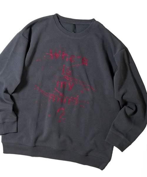 おしゃれスタ(オシャレスタ)の「heavy weight various design sweat shirt/ヘビーウェイト アソート デザイン 裏起毛 スウェットシャツ【IR】 オーバーサイズ メンズ レディース(スウェット・メンズ・グレー系その他/ブラック系その他2/ブラック系その他/ホワイト系その他2/ブラック系その他5/ライトグレー系1/ライトグレー系3/グレー系その他2/グレー系その他4/グレー系その他5/ブラック系その他7/ライトグレー系/ホワイト/ブラック系その他4/グレー系その他7/アッシュグレー/チャコールグレー/ブラック系その他3/グレー系その他6/ブラック/グレー系その他3/ホワイト系その他/ブラック系その他6/ライトグレー系2・M/L/XL)」の17枚目の写真