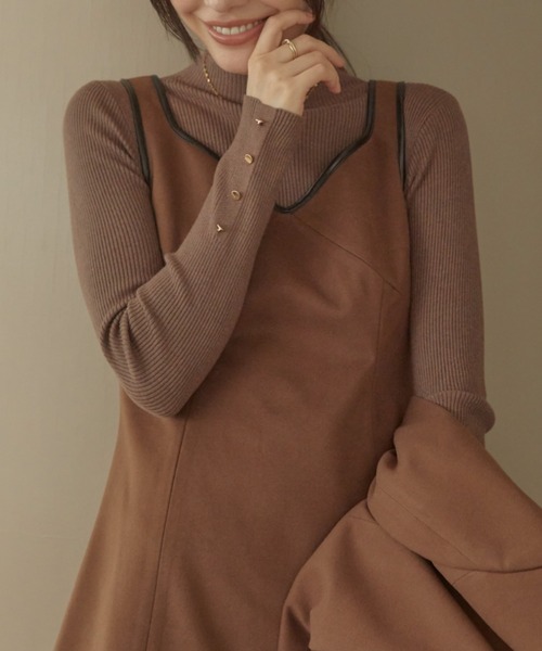 ACYM(アシーム)の「マシュマロボタンスリーブニット(ニット/セーター・レディース・ブラック/グレー/ブラウン/アイボリー・FREE)」の14枚目の写真