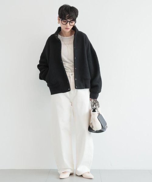 BARNYARDSTORM(バンヤードストーム)の「BARNYARDSTORM / ジャガードテープボアトート(トートバッグ・レディース・チャコール/ブラック/オフホワイト・FREE)」の6枚目の写真