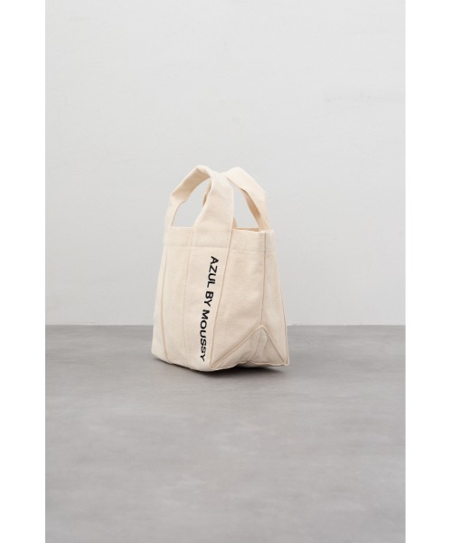 AZUL by moussy(アズールバイマウジー)の「ツーサイドロゴ刺繍ミニトート(トートバッグ・メンズ・ブラック/カーキ/オフホワイト・FREE)」の6枚目の写真