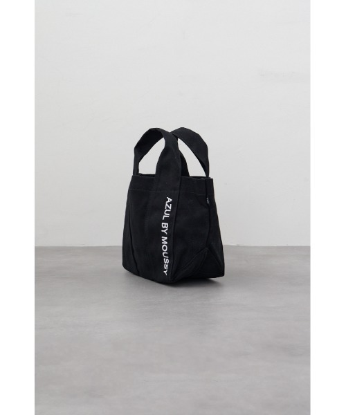 AZUL by moussy(アズールバイマウジー)の「ツーサイドロゴ刺繍ミニトート(トートバッグ・メンズ・ブラック/カーキ/オフホワイト・FREE)」の11枚目の写真