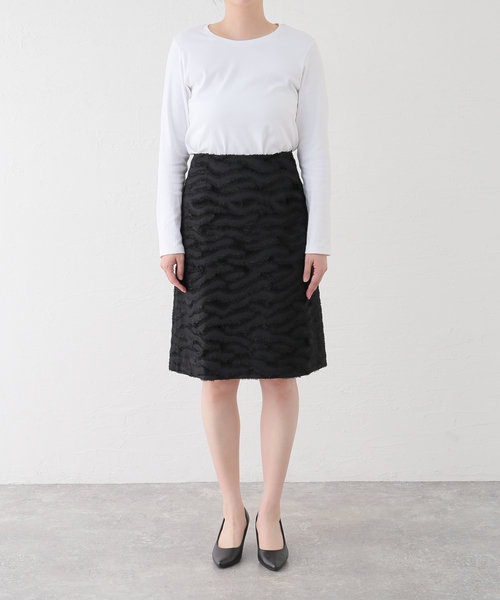 Needles（ニードルス）の「【NEEDLES/ニードルズ】 C.C.Skirt PU170（スカート・レディース・ブラック・2）」の3枚目の写真