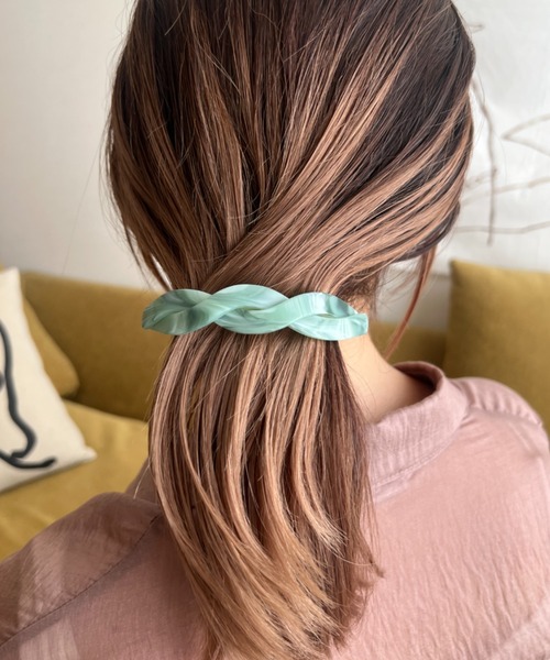 PLUIE プリュイ バレッタ アントラー uri】パスドスヘアピアス＋