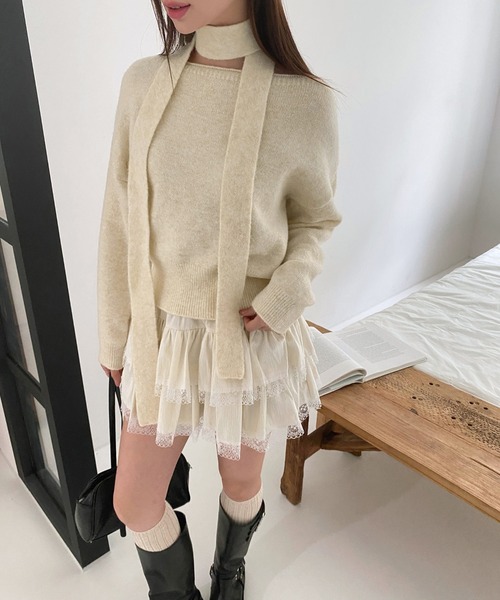 未使用／即完売品／8 YARDS フード付きセーター ベージュ 未使用／即完売品／8 YARDS フード付きセーター ベージュ