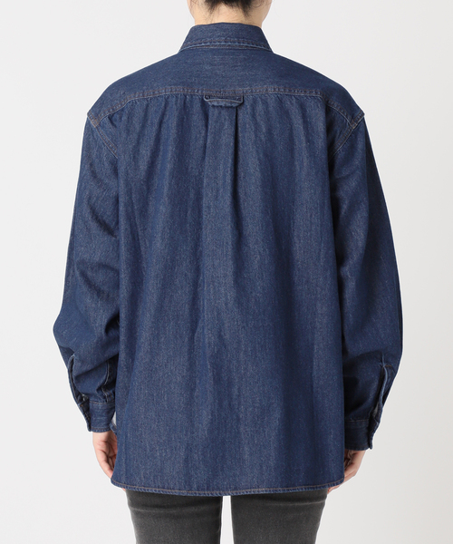 JOURNAL STANDARD relume(ジャーナルスタンダード レリューム)の「《WEB限定追加》9oz C/Rデニムワークシャツ(シャツ/ブラウス・レディース・ブルー・FREE)」の13枚目の写真