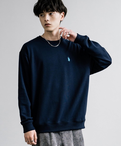 CLUBHAUS スウェットポロ　トレーナー　ネイビー　サイズXL CLUBHAUS スウェットポロ トレーナー ネイビー サイズM POLO RALPH