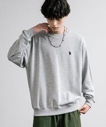 U.S. POLO ASSN. ユーエスポロアッスン 裏毛ロゴ刺繍プルオーバートレーナー