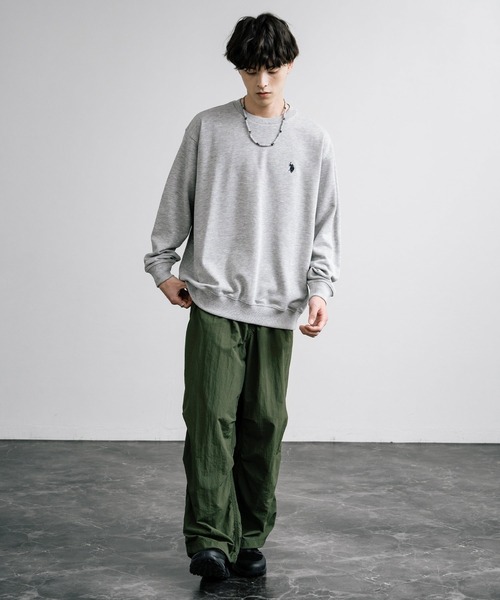 U.S. POLO ASSN.(ユーエスポロアッスン)の「U.S. POLO ASSN. ユーエスポロアッスン 裏毛ロゴ刺繍プルオーバートレーナー(スウェット・メンズ・グレー/ホワイト/アイボリー/ブラック/オートミール/ネイビー/ブルー・LL/M/L)」の22枚目の写真