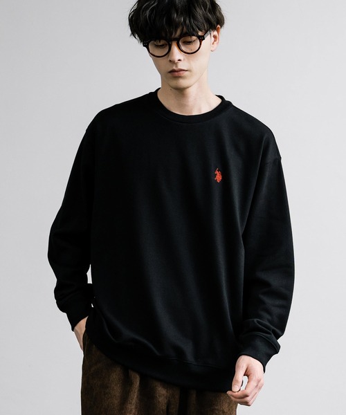 U.S. POLO ASSN.(ユーエスポロアッスン)の「U.S. POLO ASSN. ユーエスポロアッスン 裏毛ロゴ刺繍プルオーバートレーナー(スウェット・メンズ・グレー/ホワイト/アイボリー/ブラック/オートミール/ネイビー/ブルー・LL/M/L)」の16枚目の写真