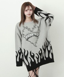 Deviants（ディビアンツ）の「フレイムジャガードビッグニット（ニット/セーター）」