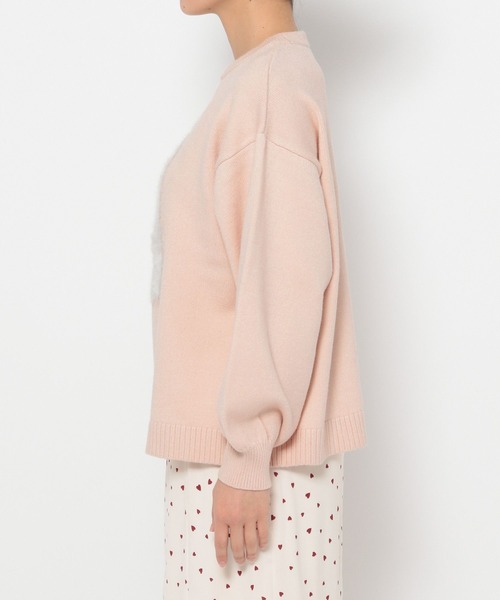 mysty woman(ミスティウーマン)の「【WEB限定】シャギーCATニットプルオーバー 282950(ニット/セーター・レディース・アイボリー/ライトピンク/チャコールグレー・FREE)」の19枚目の写真