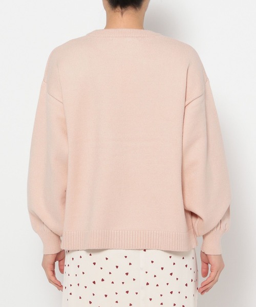 mysty woman(ミスティウーマン)の「【WEB限定】シャギーCATニットプルオーバー 282950(ニット/セーター・レディース・アイボリー/ライトピンク/チャコールグレー・FREE)」の20枚目の写真