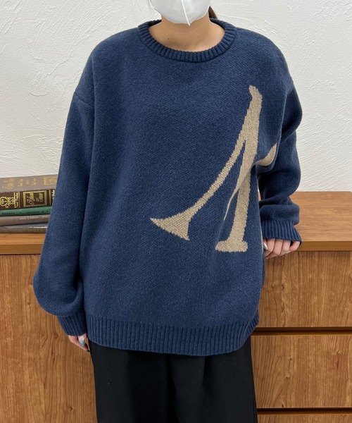 セール】BIG LOGO KNIT / ビックロゴニット（ニット/セーター