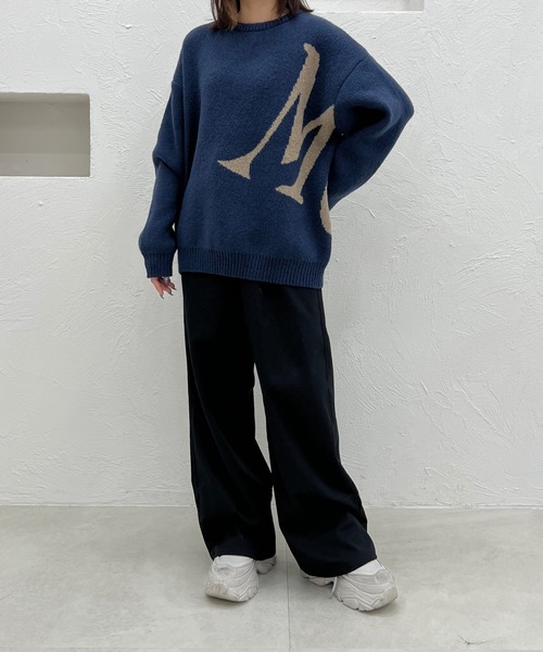 セール】BIG LOGO KNIT / ビックロゴニット（ニット/セーター