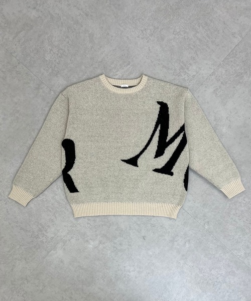 favclo.（ファブクロ）の「BIG LOGO KNIT / ビックロゴニット（ニット/セーター・レディース・アイボリー/ネイビー・FREE）」の19枚目の写真