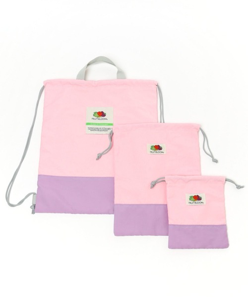 FRUIT OF THE LOOM(フルーツオブザルーム)の「【Fruit Of The Loom】別注キンチャク3点セット(KIDS)(トートバッグ・キッズ・イエロー/ピンク/グリーン/ブルー・FREE)」の8枚目の写真