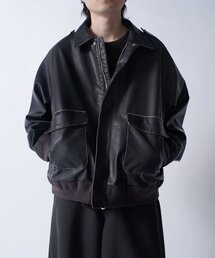 Lui's（ルイス）の「グランジシンセティックレザーA-2 TYPE（ブルゾン