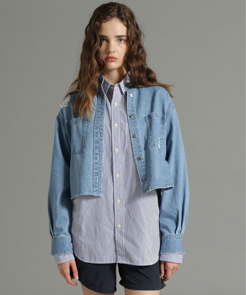 セール】《Belle LINE》L/S DENIM SHIRT/デニムシャツ(シャツ セール】《Belle LINE》L/S DENIM SHIRT/デニムシャツ(シャツ