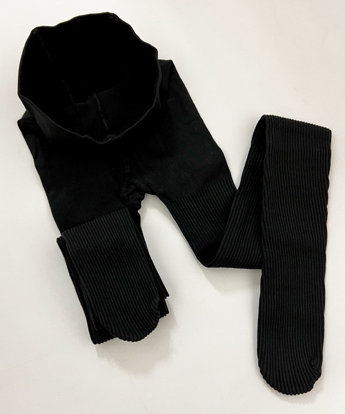 DiamondHearts（ダイヤモンドハーツ）の「リブ細身美脚タイツ（タイツ/ストッキング・レディース・ブラック/グレイッシュベージュ/グレー/ダークブラウン/ホワイト/ライトグレー/ベージュ/ダークグレー・FREE）」の9枚目の写真