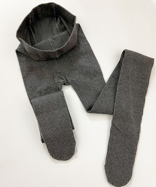 DiamondHearts（ダイヤモンドハーツ）の「リブ細身美脚タイツ（タイツ/ストッキング・レディース・ブラック/グレイッシュベージュ/グレー/ダークブラウン/ホワイト/ライトグレー/ベージュ/ダークグレー・FREE）」の11枚目の写真