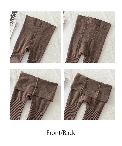 DiamondHearts（ダイヤモンドハーツ）の「リブ細身美脚タイツ（タイツ/ストッキング・レディース・ブラック/グレイッシュベージュ/グレー/ダークブラウン/ホワイト/ライトグレー/ベージュ/ダークグレー・FREE）」の22枚目の写真