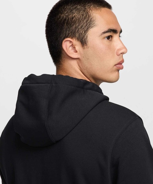 NIKE（ナイキ）の「《セットアップ対応商品》ナイキ スウッシュ メンズ Dri-FIT フレンチ テリー プルオーバー フィットネス パーカー / Nike Swoosh Men's Dri-FIT French Terry Pullover Fitness Hoodie FV9920-010 Black（パーカー・メンズ・ブラック・S/M/L/2XL/XL）」の5枚目の写真