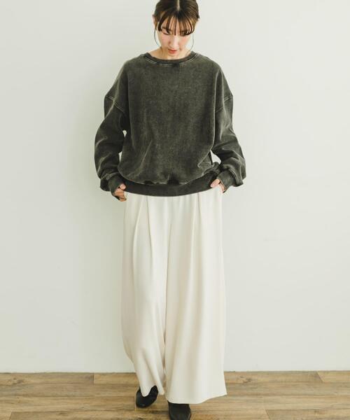 ITEMS URBANRESEARCH(アイテムズ アーバンリサーチ)の「裏起毛ピグメントスウェット(Tシャツ/カットソー・レディース・ブラック/ブルー/オレンジ・FREE)」の20枚目の写真