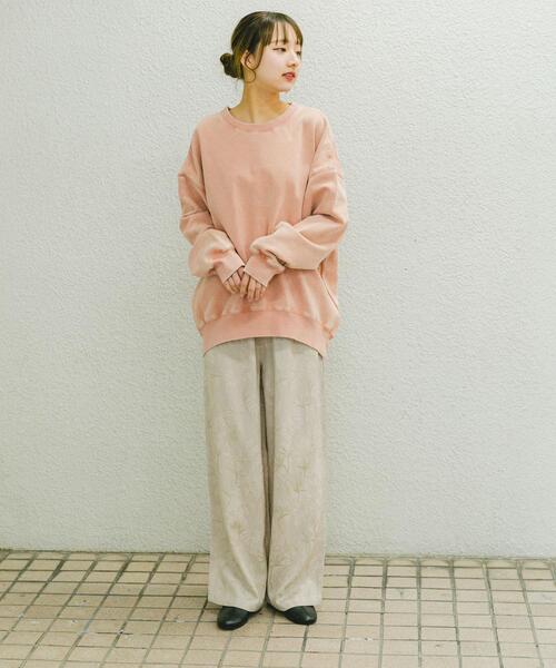 ITEMS URBANRESEARCH(アイテムズ アーバンリサーチ)の「裏起毛ピグメントスウェット(Tシャツ/カットソー・レディース・ブラック/ブルー/オレンジ・FREE)」の14枚目の写真