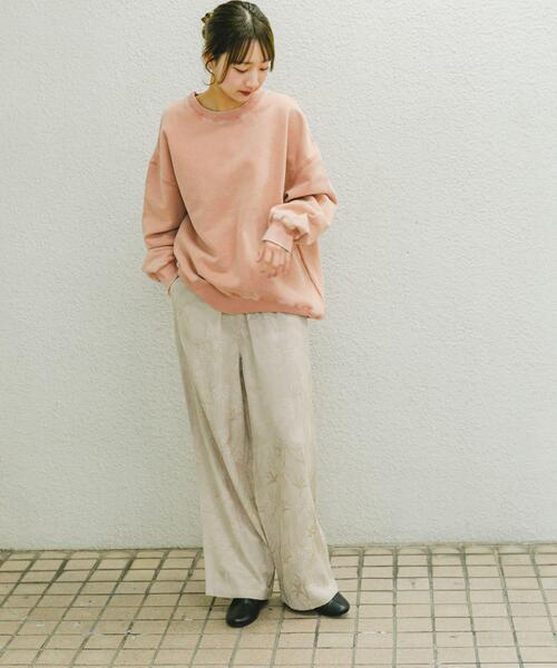 ITEMS URBANRESEARCH(アイテムズ アーバンリサーチ)の「裏起毛ピグメントスウェット(Tシャツ/カットソー・レディース・ブラック/ブルー/オレンジ・FREE)」の13枚目の写真