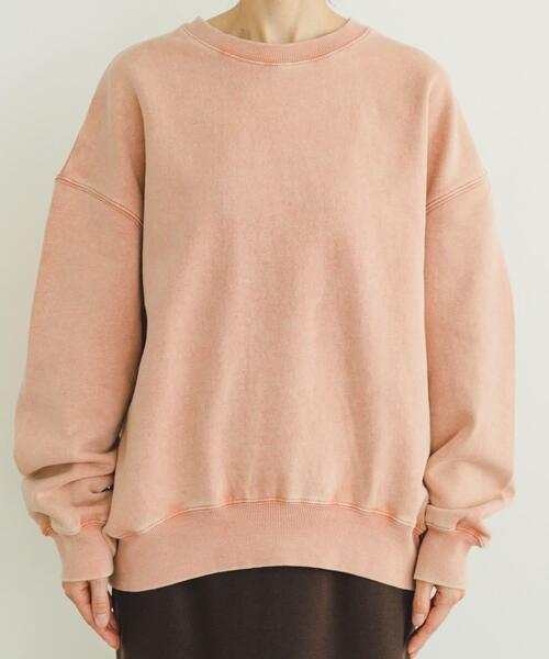ITEMS URBANRESEARCH(アイテムズ アーバンリサーチ)の「裏起毛ピグメントスウェット(Tシャツ/カットソー・レディース・ブラック/ブルー/オレンジ・FREE)」の11枚目の写真