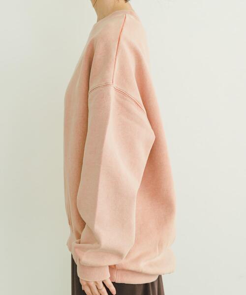 ITEMS URBANRESEARCH(アイテムズ アーバンリサーチ)の「裏起毛ピグメントスウェット(Tシャツ/カットソー・レディース・ブラック/ブルー/オレンジ・FREE)」の10枚目の写真