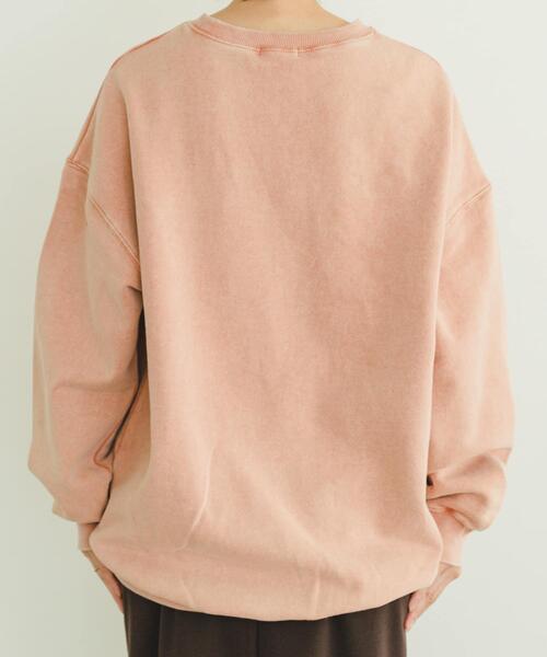 ITEMS URBANRESEARCH(アイテムズ アーバンリサーチ)の「裏起毛ピグメントスウェット(Tシャツ/カットソー・レディース・ブラック/ブルー/オレンジ・FREE)」の9枚目の写真