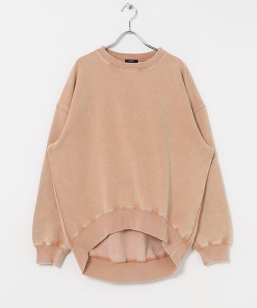 ITEMS URBANRESEARCH(アイテムズ アーバンリサーチ)の「裏起毛ピグメントスウェット(Tシャツ/カットソー・レディース・ブラック/ブルー/オレンジ・FREE)」の8枚目の写真