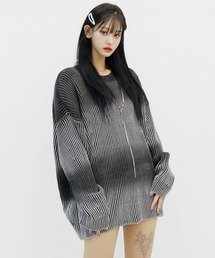 minsobi | グラデーションリブニット(ニット/セーター)