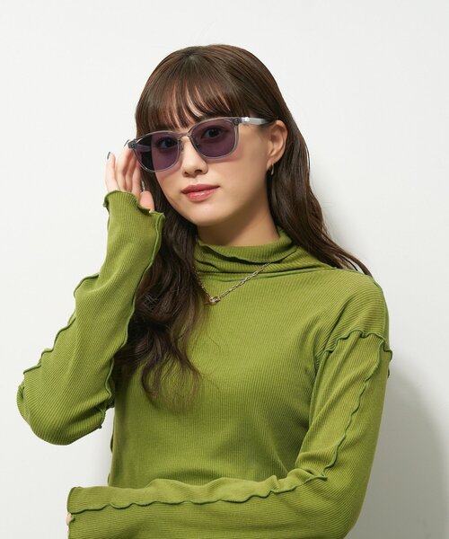 シナモロール モデル】【WEB限定】ウェリントン型調光サングラス｜Zoff