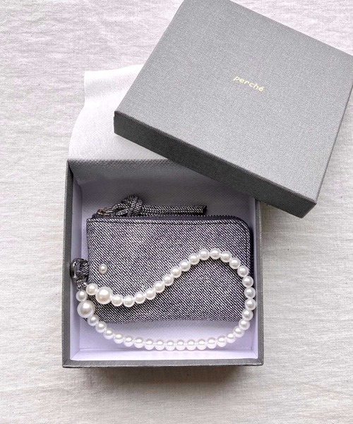 Q(キュー)の「パールストラップマルチケース(その他小物・レディース・グレー/ライトブルー・ONE SIZE)」の7枚目の写真