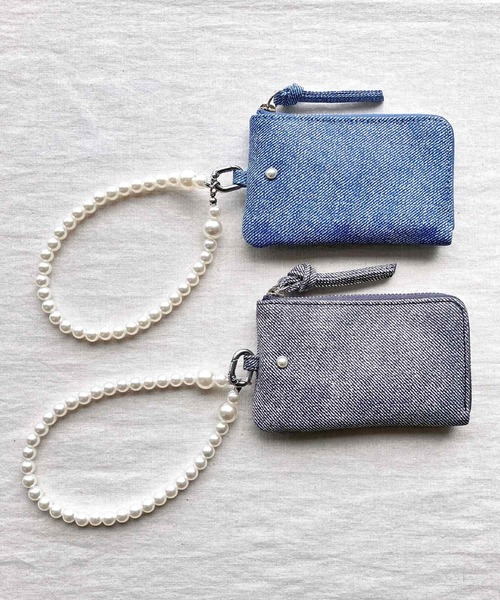 Q(キュー)の「パールストラップマルチケース(その他小物・レディース・グレー/ライトブルー・ONE SIZE)」の11枚目の写真