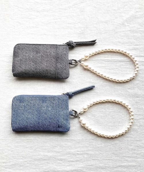 Q(キュー)の「パールストラップマルチケース(その他小物・レディース・グレー/ライトブルー・ONE SIZE)」の12枚目の写真