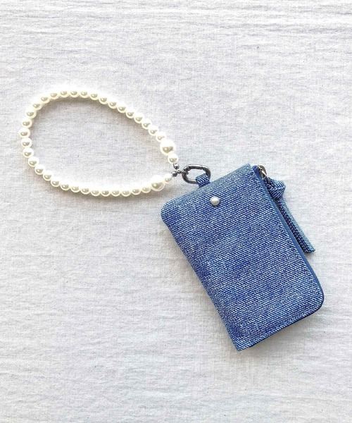 Q(キュー)の「パールストラップマルチケース(その他小物・レディース・グレー/ライトブルー・ONE SIZE)」の9枚目の写真