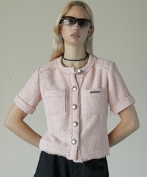 PRANK PROJECT | ハーフスリーブツイードトップ / Half-Sleeve Tweed Top(その他トップス)